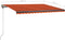 vidaXL - Luifel - vrijstaand - handmatig - uittrekbaar - 400x300 - cm - oranje - bruin