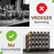 SV Living Kruidenrek - 28 glazen kruidenpotjes - RVS staand of ophangbaar