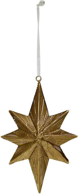 PTMD Sanne Ster Kersthanger Antiek - 14 x 4 x 20 cm - Ijzer - Koper