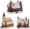 Winter house 3 assorted battery operated 27 pieces PDQ - De prijs geldt voor 1 huis - kerstdorp