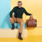 Justified leren aktetas cognac