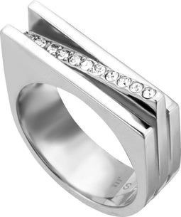 Esprit ESRG001821 Luna Ring - Minimalistische ring - Zirkonia - Zilverkleurig