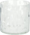 Theelichthouder glas 8cm wit