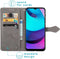 iMoshion Hoesje Geschikt voor Motorola Moto E20 Hoesje Met Pasjeshouder - iMoshion Mandala Bookcase - Grijs