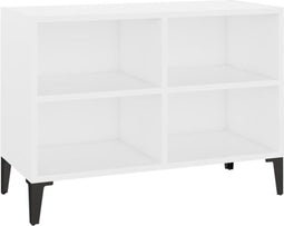 vidaXL - Tv-meubel - met - metalen - poten - 69,5x30x50 - cm - wit
