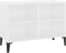 vidaXL - Tv-meubel - met - metalen - poten - 69,5x30x50 - cm - wit