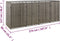vidaXL - Containerberging - viervoudig - 274x80x117 - cm - poly - rattan - grijs
