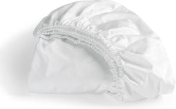 Cinderella Sundays - Hoeslaken - Satijn 100% katoen - 180x210 cm - Wit