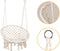 Hangstoel - boho - tuinschommel - met kussen - 35x63x80cm - wit
