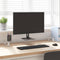 vidaXL - Monitorstandaard - 100x20x8 - cm - gehard - glas - en - metaal - wit