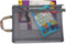 Lefancy Mesh Reistas met Rits Nylon Extra Lichtgewicht voor Office Travel Pack van 3 Assortiment A4 & A5 & A6 Grijs