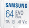 Samsung EVO Plus (2021) - Micro SDXC Kaart - 130 MB/s - 64 GB - Inclusief SD Adapter