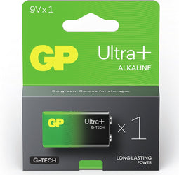 9V Ultra+ Alkaline G-Tech batterij