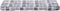 vidaXL - Palletkussen - 120x40x12 - cm - stof - ruitpatroon - grijs