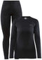 Craft Core Warm Baselayer - Thermoset Dames - Vochtafvoerend - Zwart - Maat XS