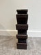 AnLi Style-Wijnrek Suar hout walnoot 6 flessen - 50cm