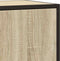 vidaXL - Dressoir - 68x35x76 - cm - bewerkt - hout - en - metaal - sonoma - eikenkleur