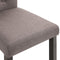 vidaXL - Eetkamerstoelen - draaibaar - 2 - st - stof - taupe