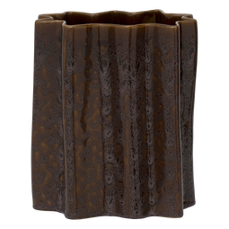 Urban Nature Culture - Pot Riff - Handmade keramiek - Paars-bruin