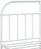 vidaXL - Bedframe - met - hoofdbord - metaal - wit - 180x200 - cm