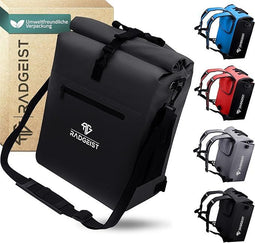 RADGEIST 3in1 - Fietstas - Waterdicht - 25L - Zwart
