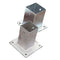 Tuindeco - Paalhouder op plaat 12,1x12,1x15 cm Tuindeco