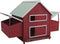 vidaXL - Kippenhok - 157x97x110 - cm - hout - rood