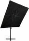 vidaXL - Zweefparasol - met - dubbel - dak - 250x250 - cm - zwart