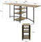SoBuy FWT62-N - Klaptafel - Opklapbaar met 2 Kleppen - Bruin