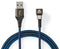 Nedis GCTB60600BK20 - USB A naar USB type-C kabel - 180° draaibare aansluiting - Blauw Zwart