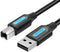 Vention COQBJ - USB 2.0 A naar B kabel - 5m - Zwart