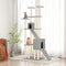 vidaXL - Kattenmeubel - met - sisal - krabpalen - 190 - cm - lichtgrijs