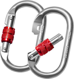 Travelhawk Karabijnhaak - Musketonhaak met Schroefsluiting - RVS Geborsteld - Zilver