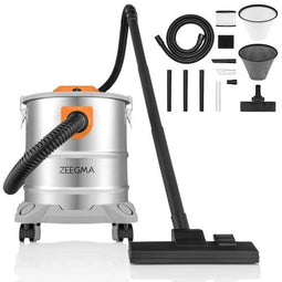 Zeegma Zonder PRO ASH - Industrile stofzuiger - 1600 W - 20L - HEPA-filter - blaasfunctie - 6 m snoer