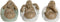 Decoratieve figuren Home ESPRIT Wit Groen Boeddha Orientaals 10 x 9 x 10,5 cm (3 Stuks)