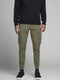 JACK & JONES JPSTPAUL JJFLAKE 542 - Cargo broek - Slim fit - Olijf groen