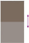 vidaXL - Rolgordijn - verduisterend - koffie - 120x230 - cm - stofbreedte - 116,6 - cm