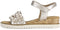 Gabor 82.759.89 - Sleehak Sandalen - Vlechtwerk - Satin Metallic Puder