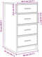 vidaXL - Dressoir - Rook - Eiken - 40x41x75 - cm - Geengineerd - Hout