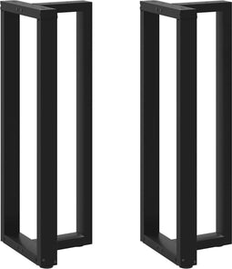 vidaXL - Bartafelpoten - 2 - st - T-vormig - 50x35x(110-111) - cm - staal - zwart