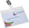Badgehouder Europel strip + clip – 90 x 60 mm – Transparant – 24 stuks