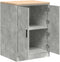 vidaXL - Garagekast - 60x51x85 - cm - massief - grenenhout - betongrijs
