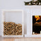 vidaXL - Haardhoutrek - 41x25x100 - cm - massief - grenenhout - wit