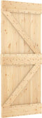 vidaXL - Schuifdeur - met - beslag - 80x210 - cm - massief - grenenhout