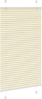 vidaXL - Plissé - rolgordijn - 75x100 - cm - stofbreedte - 74,4 - cm - polyester - crème