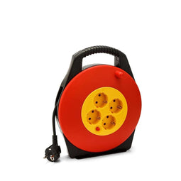 Velamp Kabelhaspel 10 m - 4 Plug - H05VV-F 1100 W 2200 W - IP20