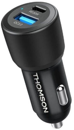 THOMSON - Autolader - 60 W - USB-C PD 30 W + USB-A QC 3.0