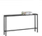SoBuy Console Tafel - Sidetable - Industrieel Design - 120x65x20 cm - Zwart (Marmerlook)