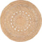 Fraai - Jute vloerkleed - Rond 150cm - Natuurlijk bruin