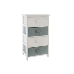 Ladenkast Home ESPRIT Wit Grijs 40 x 29 x 73 cm
